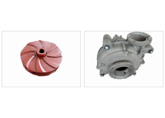 Abrasivo de mineração do impulsor HRC 56-63 da bomba da pasta da draga resistente